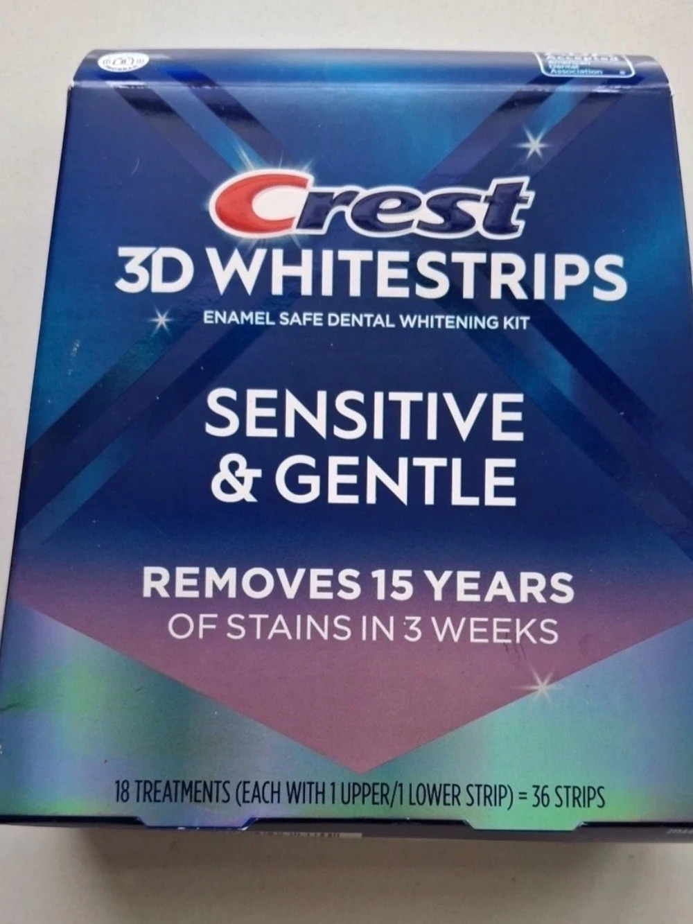 Crest 3D Whitestrips Sensitive & Gentle Teeth Whitening Kit NWT